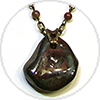 Jasper And Hematite Pendant Necklace